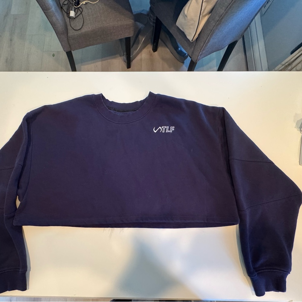 TLF chill oversized crop sweatshirt - women’s navy XL